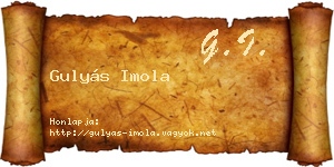 Gulyás Imola névjegykártya
